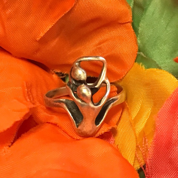 Ballet Dancing 925 Stamped Sterling Silver Ring Sz 10 1/2 - Picture 11 of 16